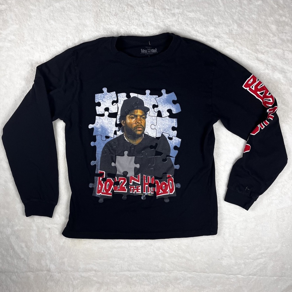 ICE CUBE Boyz N The Hood Hip Hop Rap‎ Graphic T-SHIRT Men's full sleeve L
